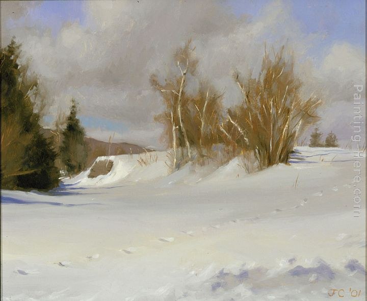Jacob Collins Tracks in Snow